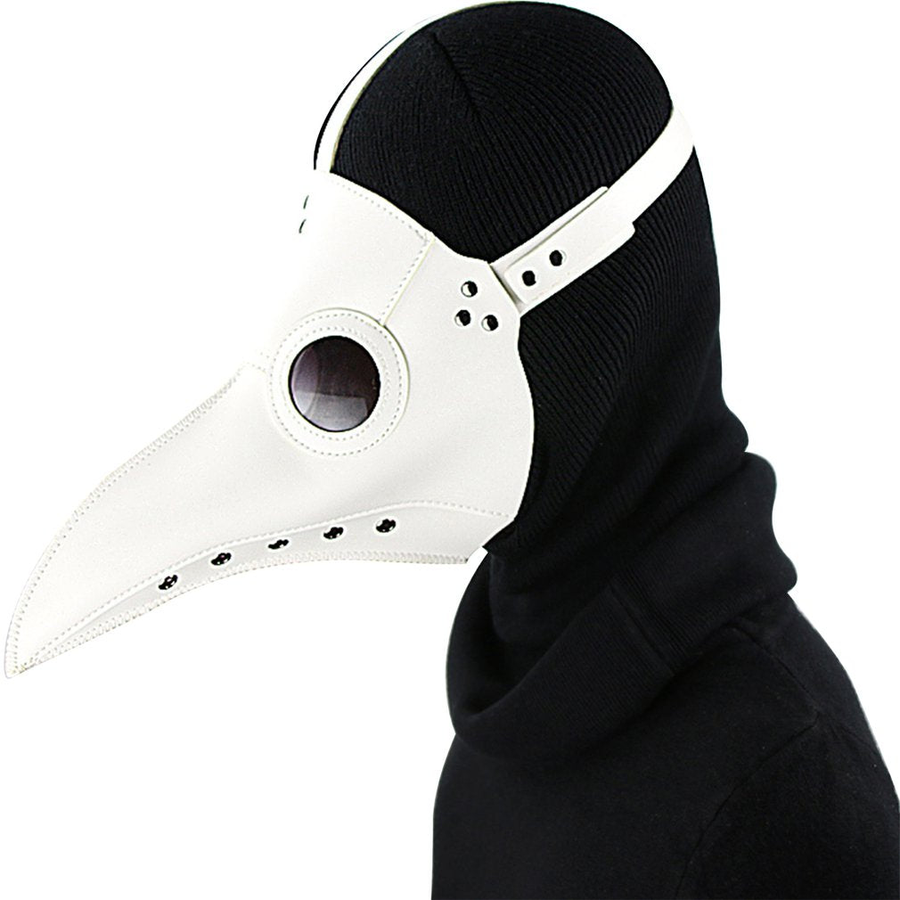 Bird Mask Funny Medieval Steampunk Plague Doctor Bird Mask Latex Punk Cosplay Masks Beak Adult Halloween Event Cosplay Props