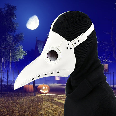 Bird Mask Funny Medieval Steampunk Plague Doctor Bird Mask Latex Punk Cosplay Masks Beak Adult Halloween Event Cosplay Props