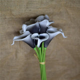 Black Picasso Calla Lilies Real Touch Flowers For Silk Wedding Bouquets Artificial Calla lily Artificial Flowers home decoration