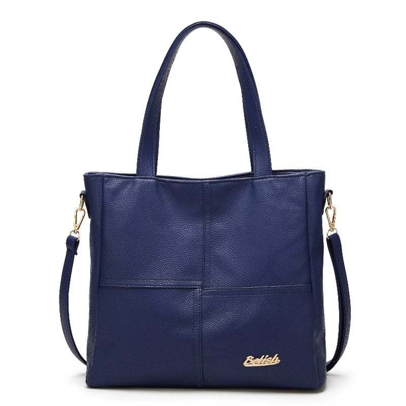 Women Causal PU Handbag Female Designer High Quality Shoulder Bag Patchwork All-Purpose Crossbody Bag for Daily Shopping