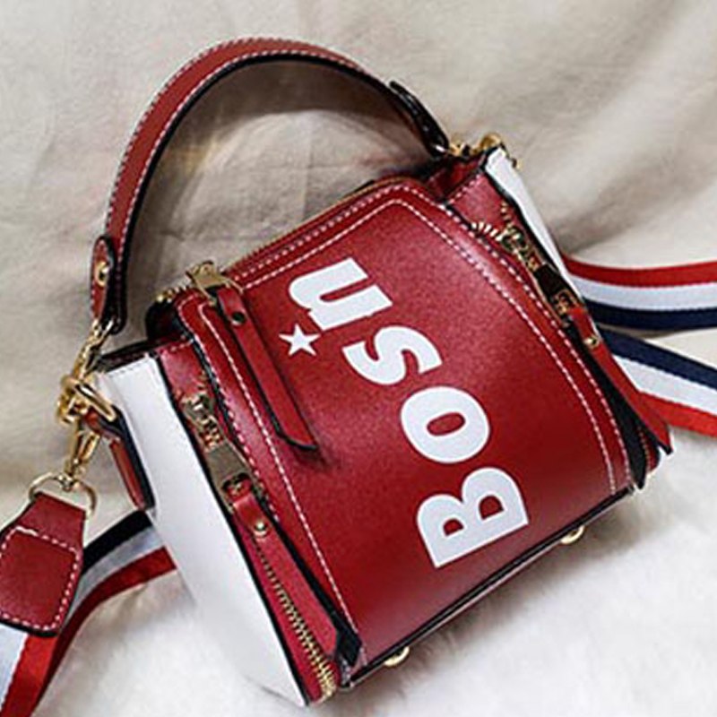 Women Classic PU Crossbody Bag Female Daily Shopping Shoulder Bag Lady Causal Letter Handbag All-Purpose Dames Tassen