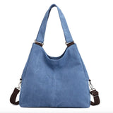 Sale Bolsos Mujer 2018 New Retro Canvas Bag Multi-layer Large Capacity Casual Women Messenger Shoulder Handbag