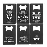 Bottle Opener Personalized Wedding Gift For Guest Black/silver Credit Card Bottle Opener Laser Engraved Personalized Favor Gifts