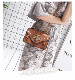 Brand Bag Women Messenger Bags Little bee Handbags crossbody bags for Women Shoulder Bags Designer Handbags with pearl 647