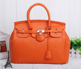 Brand Classic Platinum Bag Candy Color Women Handbag Litchi PU Leather Padlock Handbag Women Shoulder Bag Messenger Bag Tote Bag