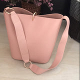 Brand Minimali PU Leather Bucke Bag Luxury Handbags Women Bags Designer Large Shoulder Bag Female Vintage Tote Messenger Bags