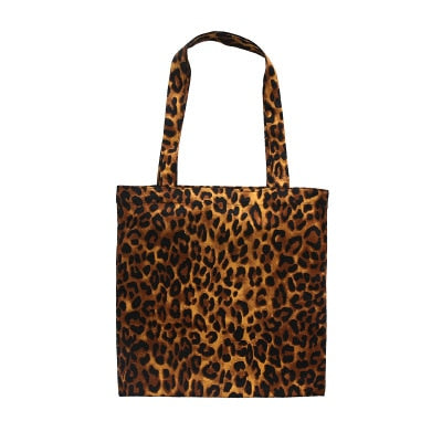 Brand New Canvas Design Women's Shoulder Summer Beach Bags Women Large Capacity Messenger Bag Leopard Girls Travel Shopping Bags