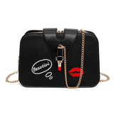 Brand Women Chains Cartoon Lipstick Decoration Flap Handbag Ho Sale Lady Cute Purse New Messenger Crossbody Shoulder Bags