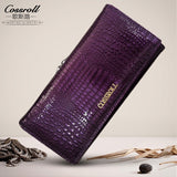 Brand Womens Wallets and Purses Female Long European and American Style Genuine Leather Walle Coin Purse Ladies Designer Wallet