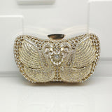 Bridal wedding party purses women evening party bag cross body bag diamonds luxury swan crystal purses elegan handbag