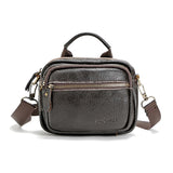 Briefcase Crossbody Bag Fashion Handbags Men Messenger Bags Multifunction Shoulder Bags For Men Casual Small Leather Bag