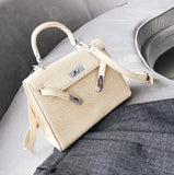 British Fashion Female bag 2018 New Handbags High-quality PU Leather Women bag Crocodile Pattern Tote bag Simple Shoulder bags