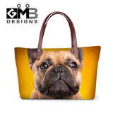 Bulldog Shoulder Handbags for Girls Teenager Large Summer Tote Bags Women Big Beach Bag Waterproof Side Bags Ladies Casual bag