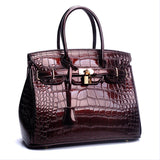 Crocodile Red Women Paten Leather Handbags Female Shoulder Bags Ladies Messenger Bags High Quality Tote Bags New 2018