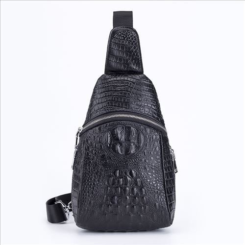 Fashion Alligator 100% Luxurious Cow Leather Famous Brand Designer European American Ho Men Che Pack Messenger Bag