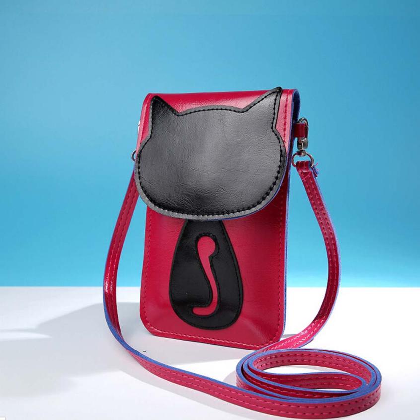 Fashion Women's Handbags Charming Nice Cute Cartoon Purse Bag Leather Cross Body Shoulder Phone Coin Bag May29 Y25