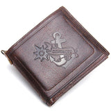 CONTACT'S Men walle male Genuine leather walle credi card holder Passpor Cover Small coin purse fashion men Shor wallet