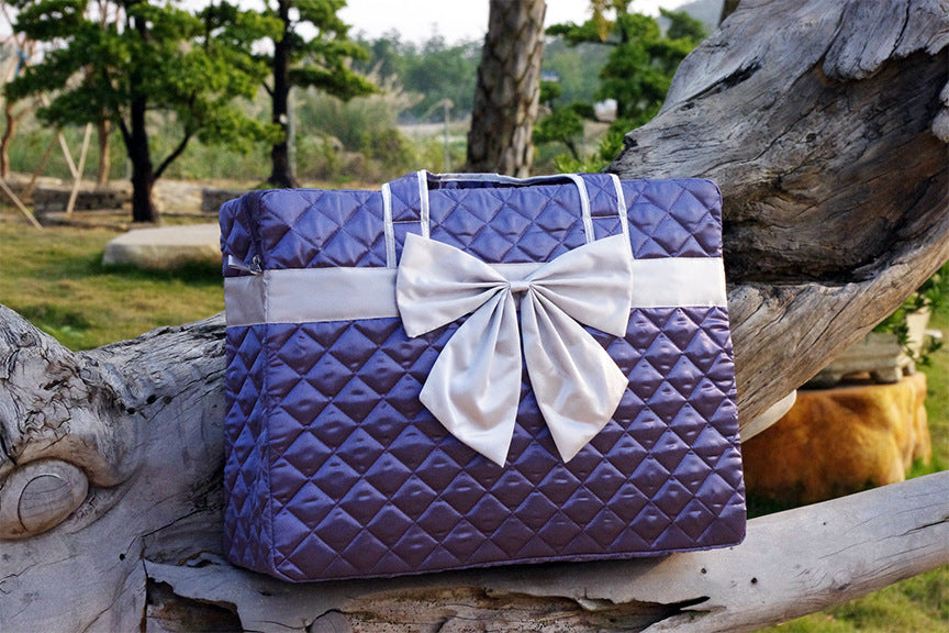 Brand 2018 Women Large Big Handbags Fashion Diamond Lattice Butterfly Bags Purple Bags
