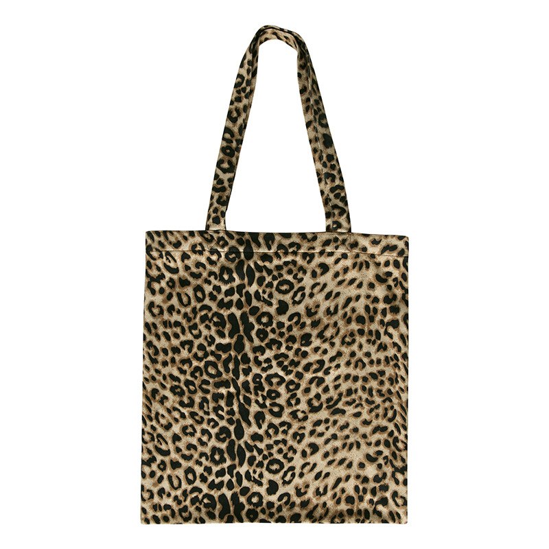 Casual Shoulder Bags For Women 2018 Printing Cotton Bags Woman Retro Leopard Grain Shopping Handbags Korean Style Drop Shipping