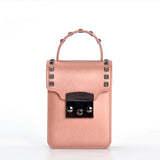 2018 new mini messenger bag chain mobile phone bag matte jelly package vertical summer pouch women handbags
