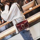 Chic Chain Small Shoulder Bag Female 2018 Summer New Fashion Diamond Small Square messenger Bag Lady Single Party Bags Trend Sac