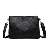 Fashion Patchwork Shoulder CrossBody Bags Women's Genuine Leather Handbags Women Messenger Bags Lady Bolsas Feminina