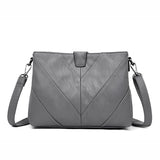 Fashion Patchwork Shoulder CrossBody Bags Women's Genuine Leather Handbags Women Messenger Bags Lady Bolsas Feminina