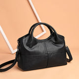 High Quality Women's Genuine Leather Handbags Patchwork Shoulder CrossBody Bags Fashion Sof Leather Women Bags