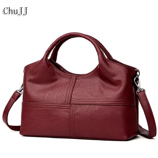 High Quality Women's Genuine Leather Handbags Patchwork Shoulder CrossBody Bags Fashion Sof Leather Women Bags
