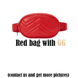 Classic Leather GG Bags For Women A Grade Designer Chain Shoulder Bag Fashion Luxury Brand Waistbag Messenger Bags Gif For Lady