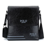 Classical Design Polo Famous Brand Men Messenger Bags PU Leather Men's Crossbody Handbags