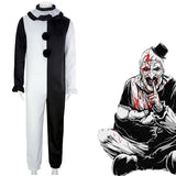 Clown Joker Cosplay Costume Mask Terrifier Jumpsuit Women Men Halloween Horror Black White Bodysuit TV Art The Clown Clothes Set