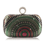 Clutch Purse Party Bridal Prom Shimmering Sequined Bead Evening Bag Handbag