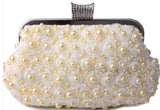 Clutch women bags beaded evening bags pearl evening bags shell shaped wedding bridal evening dress purse bags for wedding/party