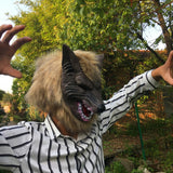 Cosmask Animal Head Mask Fox Head Mask Animal Panda Tiger Husky Orangutan Artificial Fur for Halloween Costumes Cosplay Party