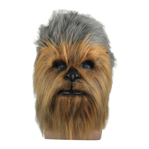 Cosplay Chewbacca Mask Latex+wig Masks Accessories SW Full Head Mask Funny