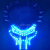 Cosplay Masquerade Laser Mask Halloween Accessories, RGB LED Laser Masks for Christmas stage show Festive &amp; Glow Party Supplies