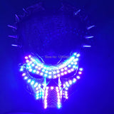 Cosplay Masquerade Laser Mask Halloween Accessories, RGB LED Laser Masks for Christmas stage show Festive &amp; Glow Party Supplies