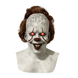Creepy Halloween Clown Mask Smiling Demons Horror Face The Evil Cosplay Props Headwear Dress Up Party Clothing Accessories Gifts
