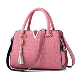 Crocodile PU leather Women Bag V letters Designer Handbags Luxury quality Lady Shoulder Crossbody Bags women Messenger Bag KL276