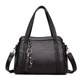 Crossbody Bags for Women 2018 Fashion Women Genuine Leather Handbags Totes Bags Sof Sheepskin Tassel Women Shoulder Bag