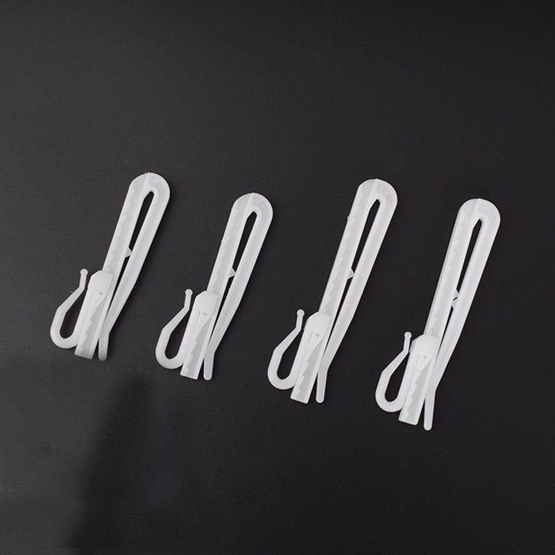 Curtain Accessories 10PCS/Pair Window Curtain Plastic Hooks for Top of Curtains Adjustable Height Hook