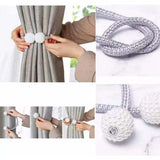 Curtain Clip Pearl Magnetic Curtain Holders Tie Back Buckle Clips Hanging Ball Buckle Tie Back Curtain Accessories Home Decor