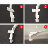 Curtain rail White Modern style Visible Track Nano Silencer Curtains accessories Plastic Bendable Curtain track