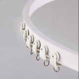 Curtain rail White Modern style Visible Track Nano Silencer Curtains accessories Plastic Bendable Curtain track