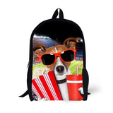 Cute 3D Cats and dogs Printing Child Backpack co fashion scho High capacity bag boys and girls backpack