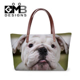 Cute Dog 3D Printed Handbag Organizer Inser for Girls Causal Tote Bag Over the Shoulder Bags for Women Female Large Hand bag