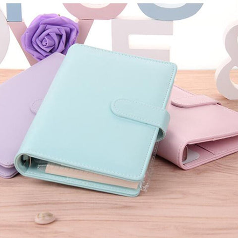 Cute Ring Diary Leather Cover Case Handbook Cover Office Personal Binder Weekly Planner/agenda Organizer