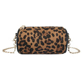 Cylindri Design Women Shoulder Bag Crossbody Messenger Bag Ladies Round Female Leopard prin Zebra pattern Handbag Bolsa