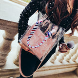 Designer Women Shoulder Bag Luxury Women Handbag 2018 Brand Ladies PVC Messenger Bags Transparen Bag